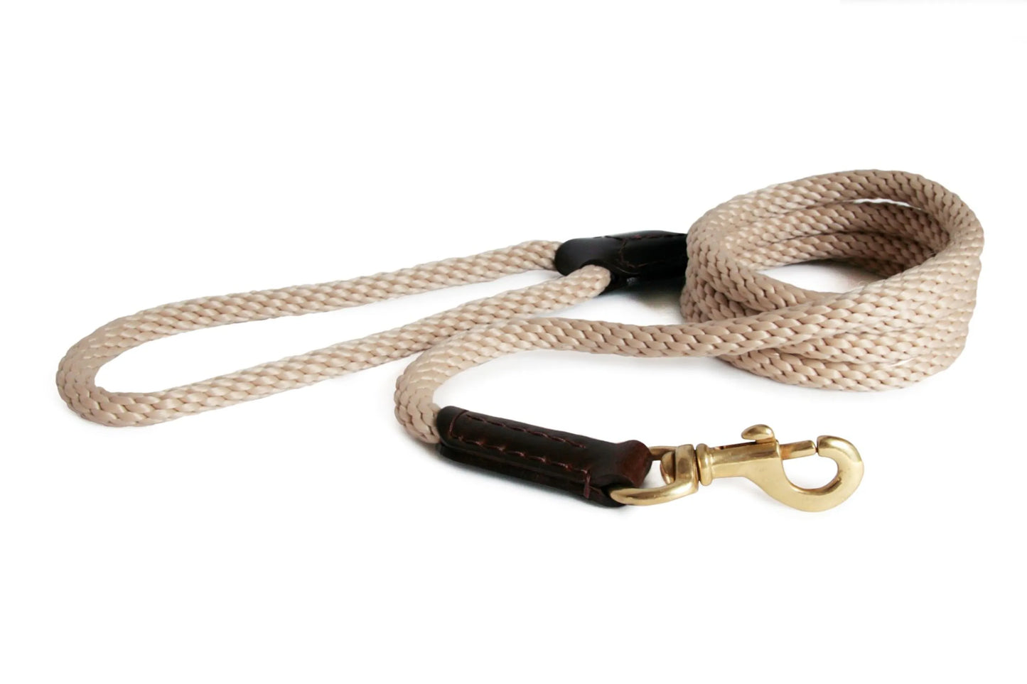 Rope and Leather Snap Lead (4ft x 3/4 in)