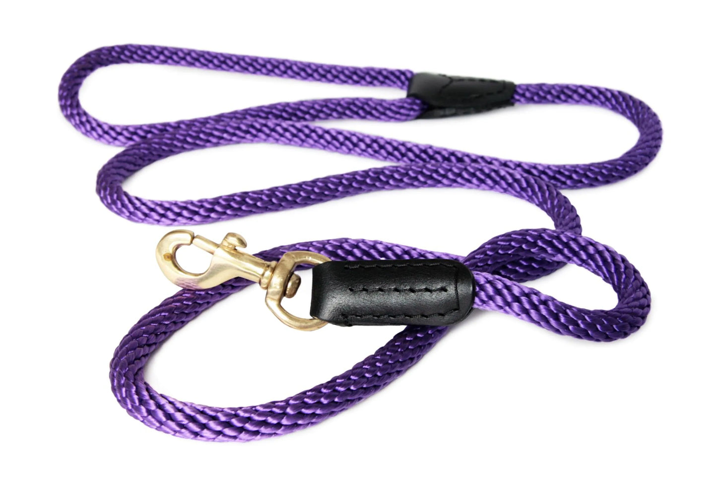 Rope and Leather Snap Lead (4ft x 3/4 in)