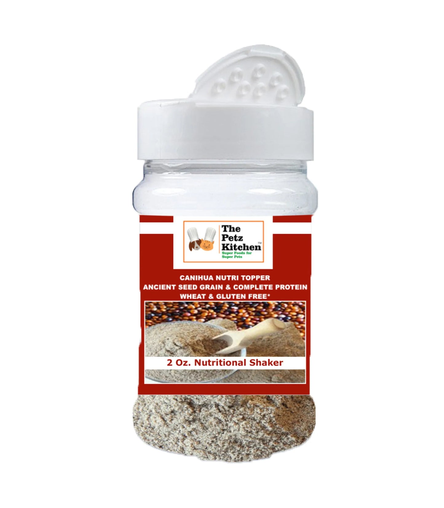 Canihua Flour - Organic Ancient Seed Grain - Complete Protein - Wheat & Gluten Free* The Petz Kitchen Dog & Cat Super Foods*