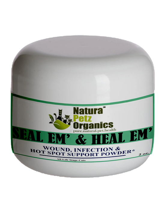 Seal Em And Heal Em Powder Dog, Cat & Small Animal*  Wound, Infection & Hot Spot Support*