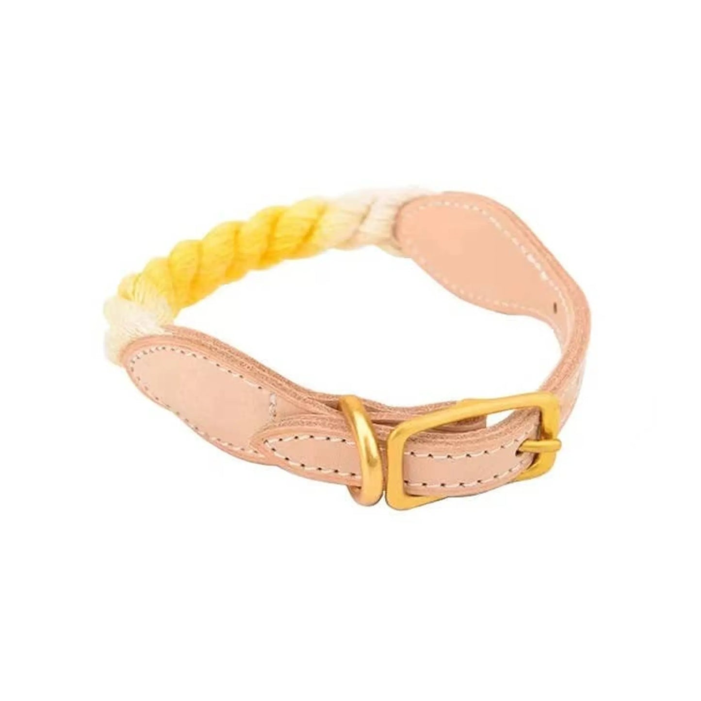 Luxe Royal Leather Rope Collar  - Size:   | Pack Of: 1