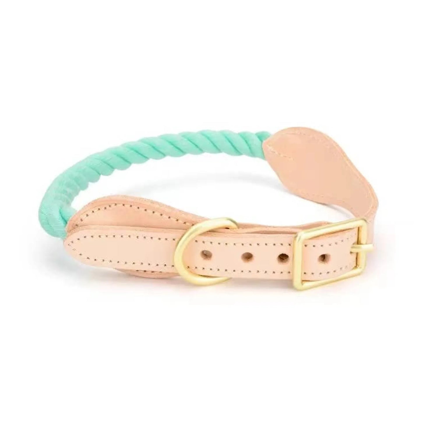 Luxe Royal Leather Rope Collar  - Size:   | Pack Of: 1