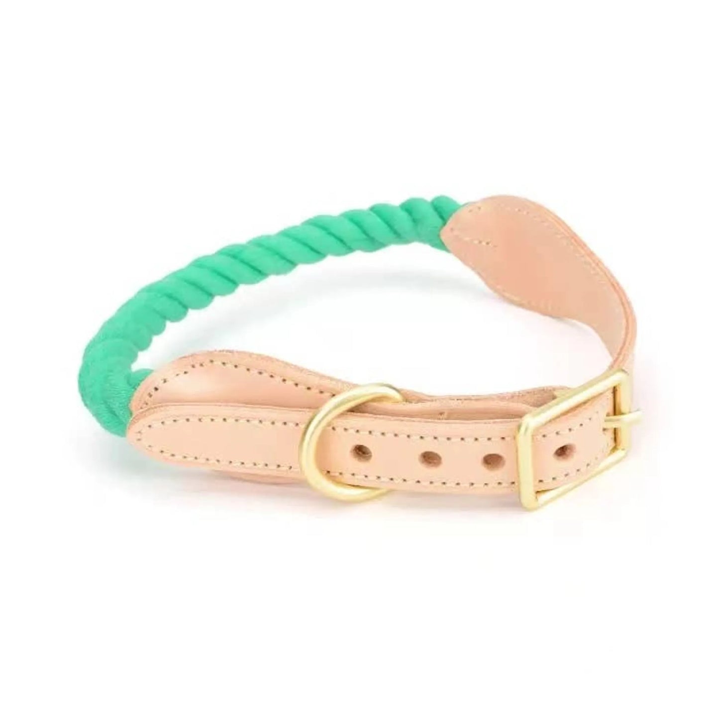 Luxe Royal Leather Rope Collar  - Size:   | Pack Of: 1