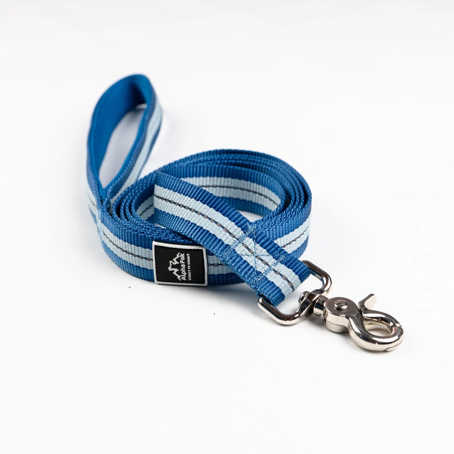 Appalachian Jazz Blue Flat Dog Leash